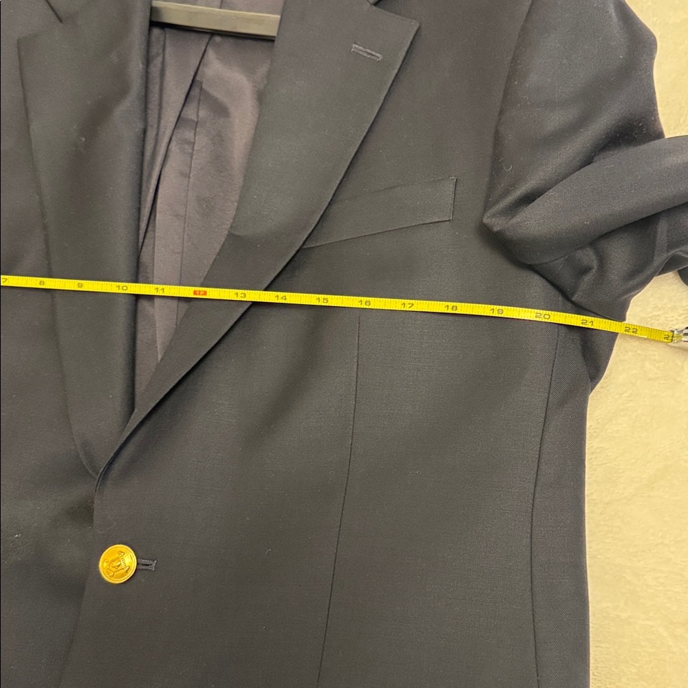 Classic Ralph Lauren Navy Blue Blazer with Gold Buttons - Picture 11 of 16